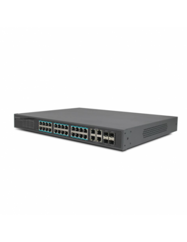 Switch 24 Puertos Poe 10/100 + 4 Ptos...