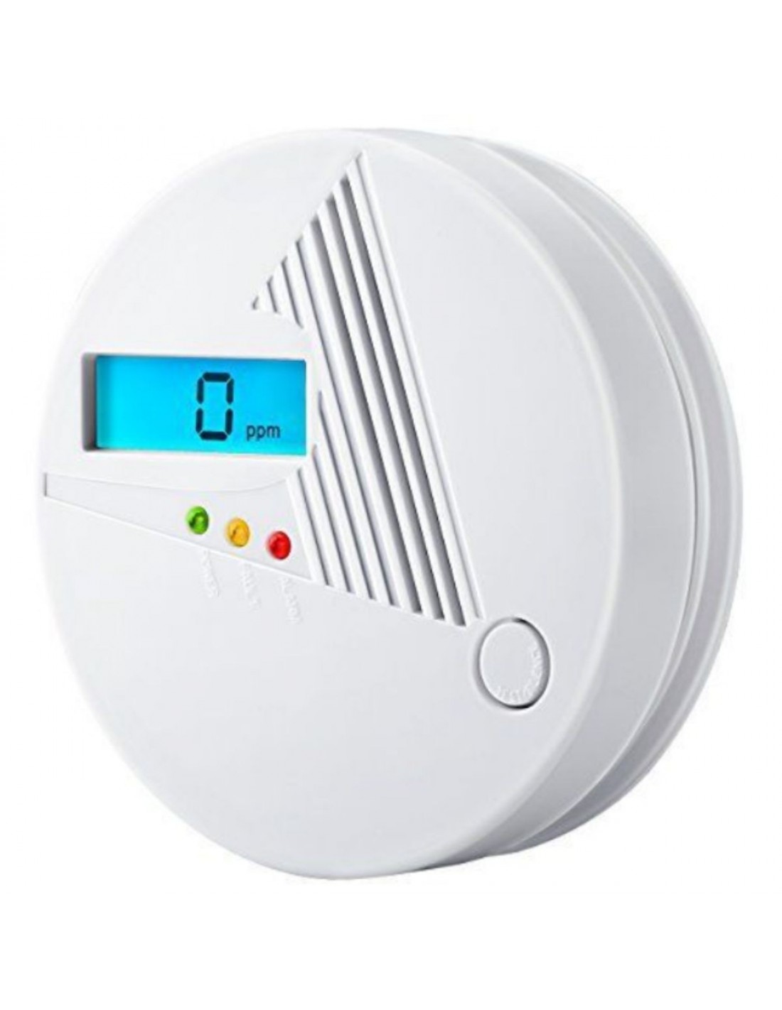 HAOTESITE - Detector de monóxido de carbono, monitor de alarma de CO tipo  enchufable con pantalla digital y advertencia de sonido y luz para el hogar