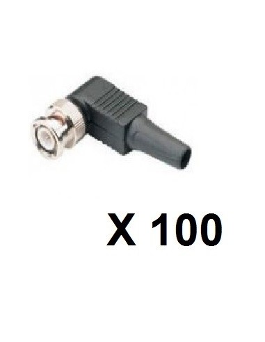 Bolsa X100 Conectores Bnc Macho Plastico