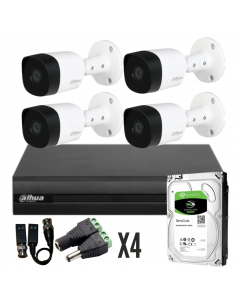 Kit De 4 Camaras 2mpx Dvr...