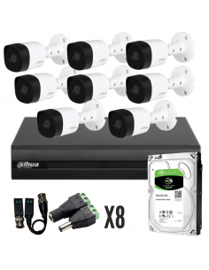 Kit De 8 Camaras 2mpx Dvr...