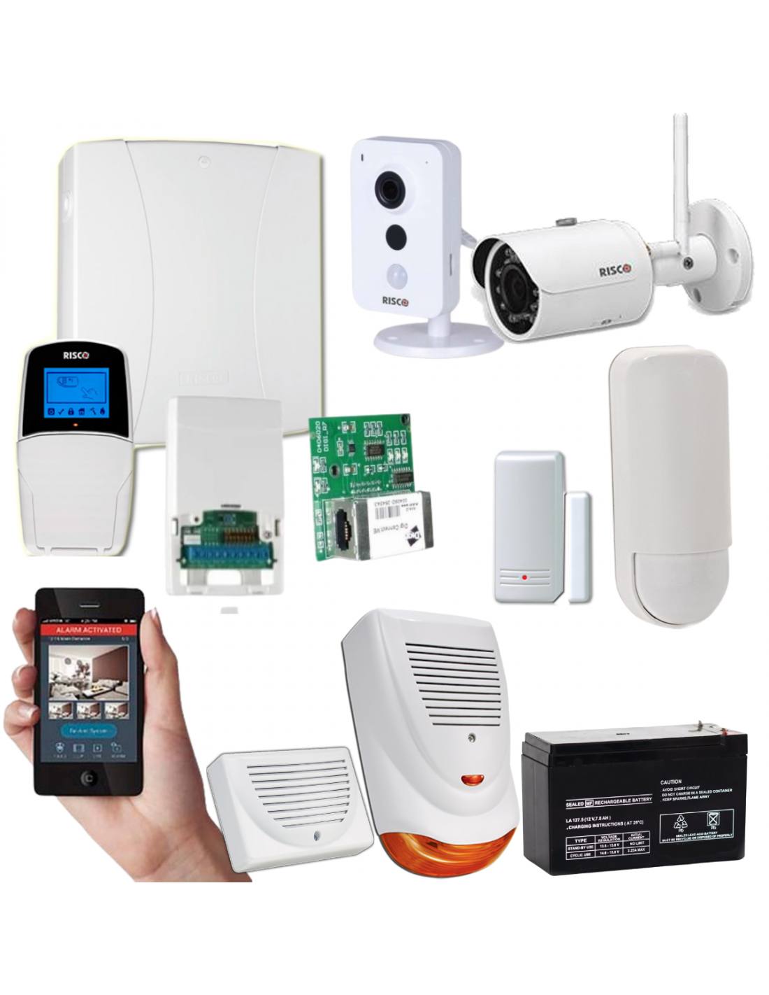 Alarma inalámbrica gsm y 3 cámaras WiFi Kit ip3 : : Bricolaje y  herramientas