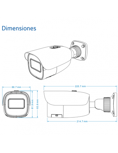 Camara Bullet Ik10 Ip67 4 Mpx Lente...