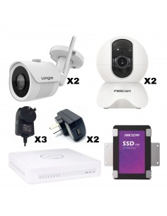Kit Nvr Y 4 Camaras Wifi...